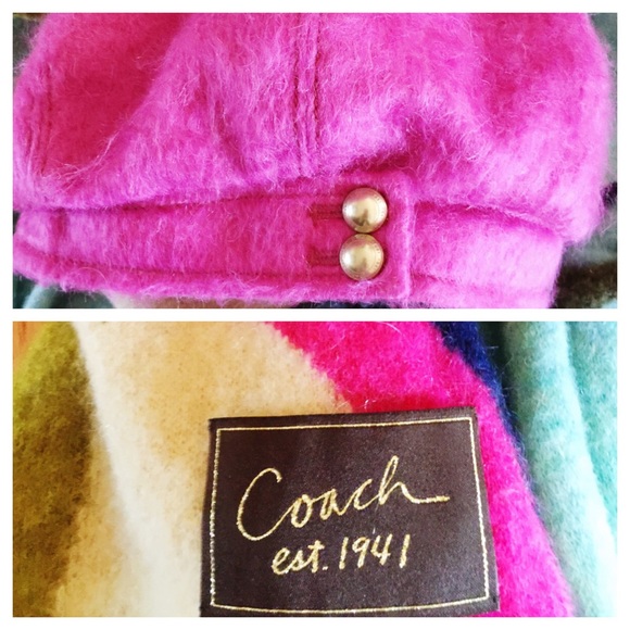Coach Wool Scarf & Hat Set - Picture 1 of 4